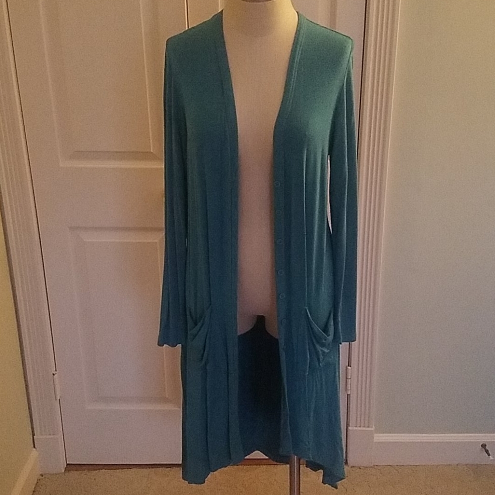 Turquoise cardigan